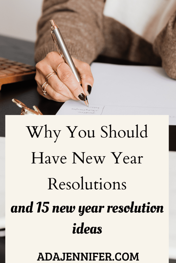 New year resolution ideas