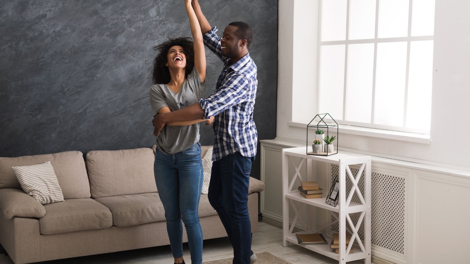 married couple dancing together